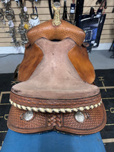 Load image into Gallery viewer, 14" Western Barrel Saddle-Saddles-Consignment-Evolution Equestrian Co.