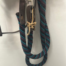 Load image into Gallery viewer, Halter Bridle with Bling Browband and Rope Reins
