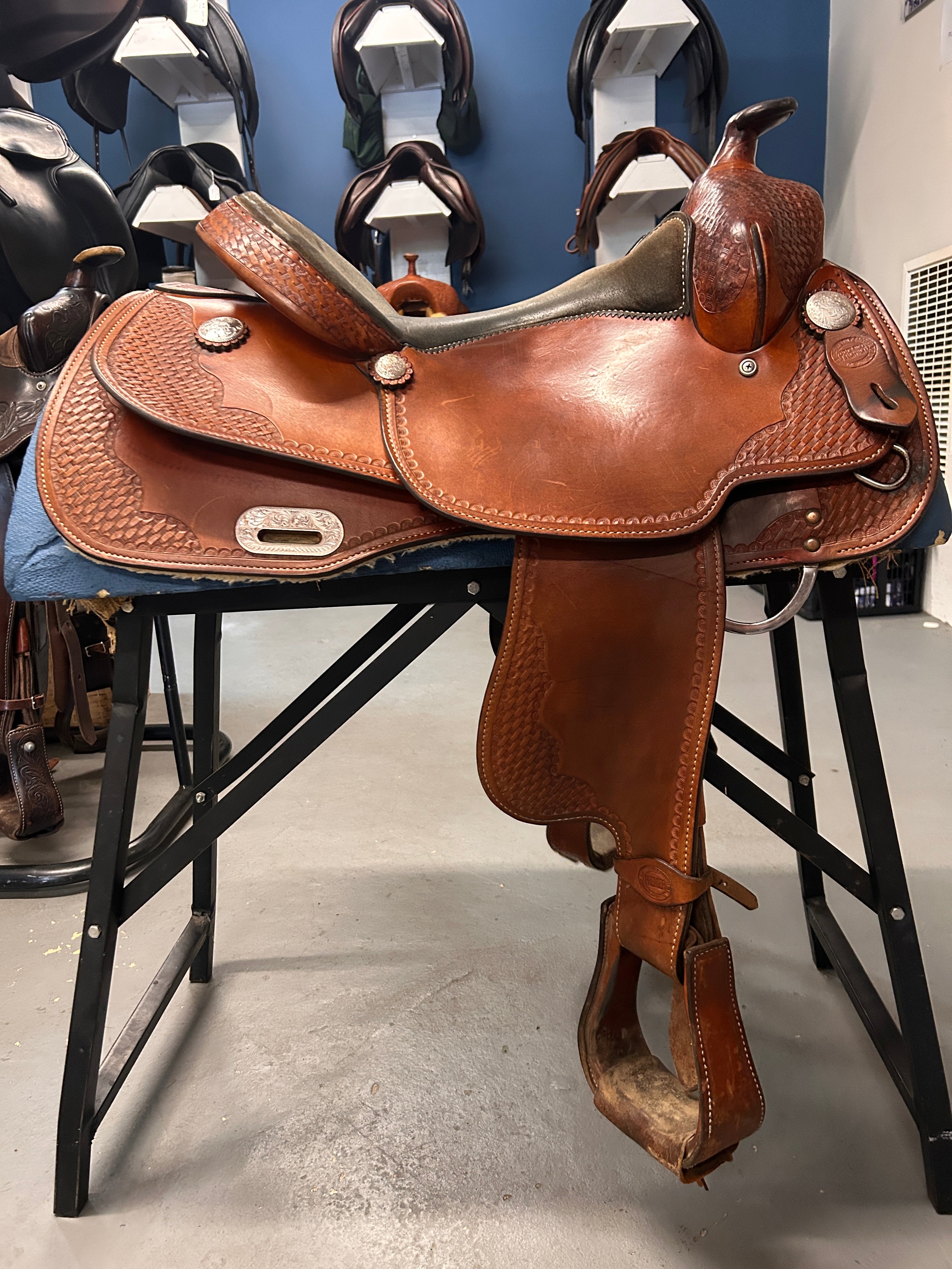 15.5" Premier Western Reining Saddle Evolution Equestrian Co.