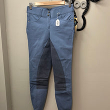 Load image into Gallery viewer, Tuscany Blue Full Seat Breeches 28
