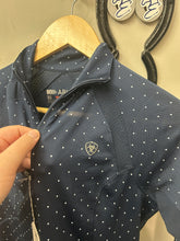 Load image into Gallery viewer, AriatTek Navy Sun Shirt XSmall-Riding Shirts-Consignment-Evolution Equestrian Co.