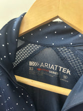 Load image into Gallery viewer, AriatTek Navy Sun Shirt XSmall-Riding Shirts-Consignment-Evolution Equestrian Co.
