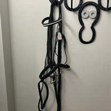 Load image into Gallery viewer, Black Bridle with Reins and Snaffle
