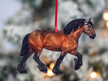 Load image into Gallery viewer, Classy Equine Bay Shire Draft Horse Christmas Ornament-Christmas-Classy Equine-Evolution Equestrian Co.