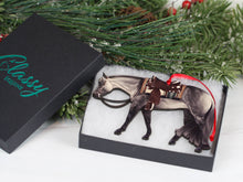 Load image into Gallery viewer, Classy Equine Grulla Western Pleasure Horse Ornament Quarter Horse-Christmas-Classy Equine-Evolution Equestrian Co.