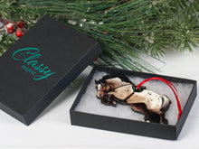 Load image into Gallery viewer, Classy Equine Jumping Horse Ornament Bay Appaloosa Hunter Jumper Equine