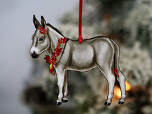 Load image into Gallery viewer, Classy Equine Miniature Donkey Christmas Ornament Gift Decor-Christmas-Classy Equine-Evolution Equestrian Co.