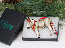 Load image into Gallery viewer, Classy Equine Miniature Donkey Christmas Ornament Gift Decor-Christmas-Classy Equine-Evolution Equestrian Co.