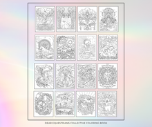 Load image into Gallery viewer, Dear Equestrians Collective Coloring Book-Colouring Book-Evolution Equestrian Co.-Evolution Equestrian Co.
