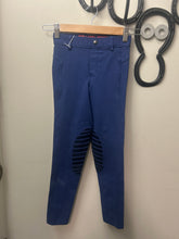 Load image into Gallery viewer, Elation Red Label Kids Sport Pull On Breeches Blue 12-Breeches-Consignment-Evolution Equestrian Co.
