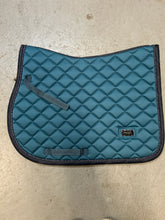Load image into Gallery viewer, Equestrian Stockholm Blue Meadow Saddle Pad-English Saddle Pad-Consignment-Evolution Equestrian Co.