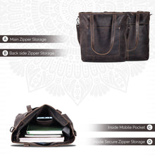 Load image into Gallery viewer, Greenwood Leather - Classic Leather Tote Bag Bunbury - GW2025: Brown-Greenwood Leather-Evolution Equestrian Co.