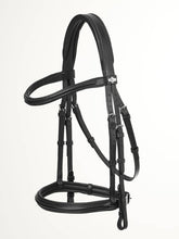 Load image into Gallery viewer, LeMieux Arika Cavesson Bridle-English Bridle-LeMieux-Full-Black / Silver-Evolution Equestrian Co.