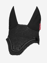 Load image into Gallery viewer, LeMieux Crystal Fly Bonnet-English Accessories-LeMieux-Medium (Cob)-Black-Evolution Equestrian Co.