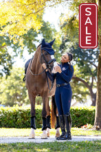 Load image into Gallery viewer, LeMieux Essence Fly Hood Navy-English Accessories-LeMieux-Medium (Cob)-Evolution Equestrian Co.