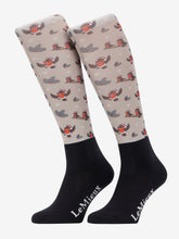 Load image into Gallery viewer, LeMieux Footsie Socks AW25-Socks-LeMieux-Christmas Robins-Medium-Evolution Equestrian Co.