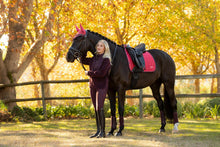 Load image into Gallery viewer, LeMieux Loire Dressage Saddle Pad Cranberry-English Saddle Pad-LeMieux-Small/Medium-Evolution Equestrian Co.