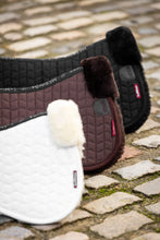 Load image into Gallery viewer, LeMieux Merino+ Half Pad-English Saddle Pad-LeMieux-Black-Small-Evolution Equestrian Co.