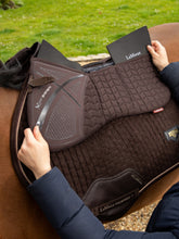 Load image into Gallery viewer, LeMieux ProSorb Plain 3 Pocket Quilted Half Pad-English Saddle Pad-LeMieux-Brown-Medium-Evolution Equestrian Co.