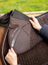Load image into Gallery viewer, LeMieux ProSorb Plain 3 Pocket Quilted Half Pad-English Saddle Pad-LeMieux-Brown-Medium-Evolution Equestrian Co.