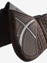 Load image into Gallery viewer, LeMieux ProSorb Plain 3 Pocket Quilted Half Pad-English Saddle Pad-LeMieux-Brown-Medium-Evolution Equestrian Co.