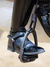 Load image into Gallery viewer, LeMieux Vector Close Contact Stirrup Leathers-English Tack-LeMieux-24"-Black-Evolution Equestrian Co.