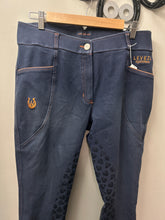 Load image into Gallery viewer, Leveza Demin Breeches 34-Breeches-Consignment-Evolution Equestrian Co.