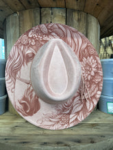 Load image into Gallery viewer, MVR Wide Brim Fedora Hat Floral Steed Pink-Hats-Mountain View Ranch Design-Evolution Equestrian Co.