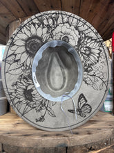 Load image into Gallery viewer, MVR Wide Brim Fedora Hat Floral Steed Taupe-Hats-Mountain View Ranch Design-Evolution Equestrian Co.