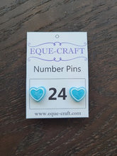 Load image into Gallery viewer, Number Pins-For the Rider-Can Pro Equestrian Supply-Blue Heart-Evolution Equestrian Co.
