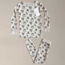 Load image into Gallery viewer, Sage West Clothing Co. Tack Room Toddler Sleepwear Set-Child Clothing-Sage West Clothing Co.-Cream-18-24 months-Evolution Equestrian Co.
