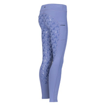 Load image into Gallery viewer, Shires Aubrion Kids Shield Winter Riding Tights-Breeches-Pegasus-Sky Blue-7-8 Years Old-Evolution Equestrian Co.