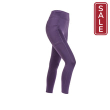 Load image into Gallery viewer, Shires Aubrion Shield Winter Riding Tights-Riding Clothes-Pegasus-Purple-XXSmall-Evolution Equestrian Co.