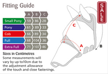 Load image into Gallery viewer, Shires Deluxe Fly Mask with Ears and Nose Fringe-Fly Mask-Pegasus-Pony-Green-Evolution Equestrian Co.