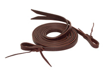 Load image into Gallery viewer, Shires Velociti Split Reins with Ties-Western Tack-Pegasus-Dark Oil-Evolution Equestrian Co.