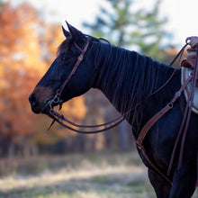 Load image into Gallery viewer, Shires Velociti Split Reins with Ties-Western Tack-Pegasus-Dark Oil-Evolution Equestrian Co.