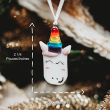 Load image into Gallery viewer, Station pôle Nord inc. - Ornement de verre Licorne-Station pôle Nord inc.-Evolution Equestrian Co.