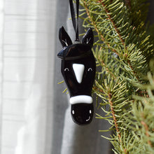 Load image into Gallery viewer, Station pôle Nord inc. - Boule de Noël cheval: Terra_cotta-Station pôle Nord inc.-Evolution Equestrian Co.