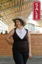 Load image into Gallery viewer, Street & Saddle Milton Menasco | Victory Gallop Sleeveless Equestrian Top-Riding Shirts-Consignment-Large-Black-Evolution Equestrian Co.