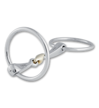Load image into Gallery viewer, Stubben Steeltec 2 in 1 Loose Ring Snaffle with Copper Link-Bits-Stubben North America-5"-Evolution Equestrian Co.