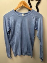 Load image into Gallery viewer, TKEQ Soft Denim Shirt M/L-Riding Shirts-Consignment-Evolution Equestrian Co.