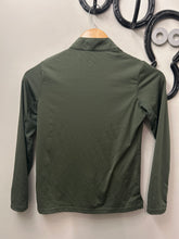 Load image into Gallery viewer, TemTeq Olive Green Kids Riding Shirt Small-Riding Shirts-Consignment-Evolution Equestrian Co.