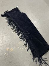 Load image into Gallery viewer, Vintage Whitman Navy Fringe Western Chaps Small-Western Clothes-Consignment-Evolution Equestrian Co.