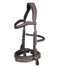 Load image into Gallery viewer, Waldhausen Anatomic Lunge Cavesson-Bitless Bridle-Can Pro Equestrian Supply-Havana-Cob-Evolution Equestrian Co.