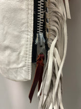 Load image into Gallery viewer, White Leather Western Chaps-Chaps-Consignment-Evolution Equestrian Co.