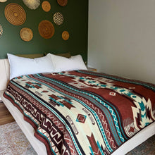 Load image into Gallery viewer, Wylde Brigade Cotopaxi Aztec Reversible Blanket: Queen-Gift-Wylde Brigade-Evolution Equestrian Co.