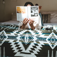 Load image into Gallery viewer, Wylde Brigade Esmeraldas Aztec Reversible Blanket: Queen-Gift-Wylde Brigade-Evolution Equestrian Co.