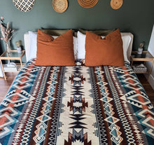 Load image into Gallery viewer, Wylde Brigade - Laguna Aztec Reversible Blanket: Queen-Home-Wylde Brigade-Evolution Equestrian Co.