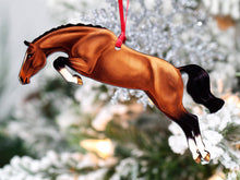 Load image into Gallery viewer, Classy Equine Jumping Horse Ornaments - Bay Hunter Jumper II-Christmas-Classy Equine-Evolution Equestrian Co.