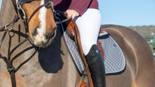 Load image into Gallery viewer, LeMieux Wither Relief Close Contact Saddle Pad-English Saddle Pad-LeMieux-White-Evolution Equestrian Co.